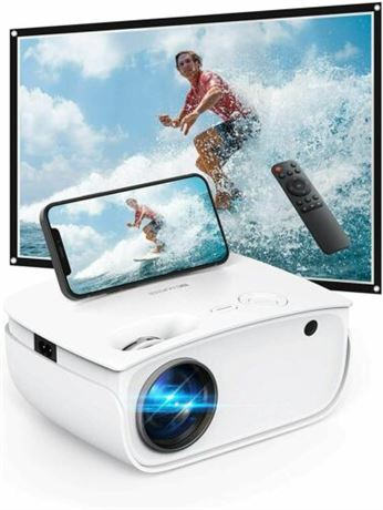 BC Master Portable LED Projector with 720p HD, 1080p