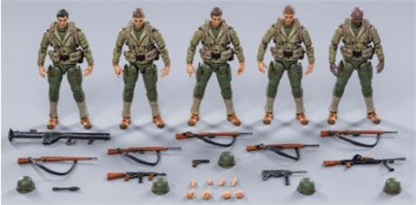 Dark Source WWII U.S. Army Soldiers Action Figure 5-Pack