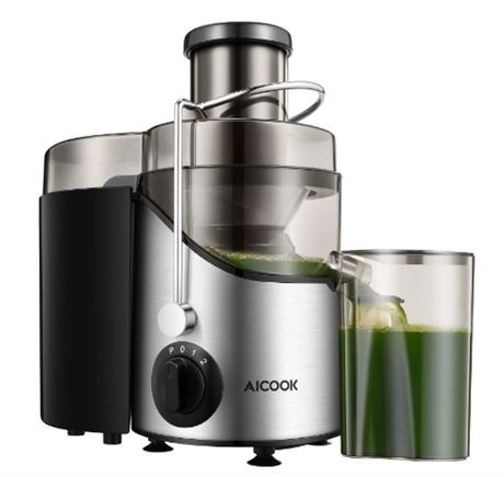 AICOOK Juicer Machines for Whole Fruits and Vegetables, 3 Speeds