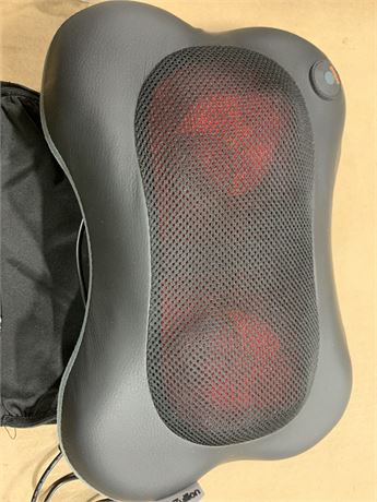 Zyllion Shiatsu Neck Back Massager with Heat - 3D Deep Tissue Kneading