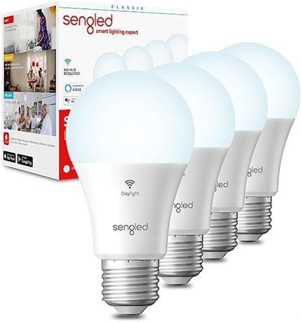 Sengled Smart LED Light Bulbs, 800 Lumens, 4-Pack