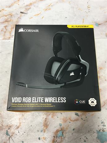 Corsair Void RGB Elite Wireless Premium Gaming Headset with 7.1 Surround Sound