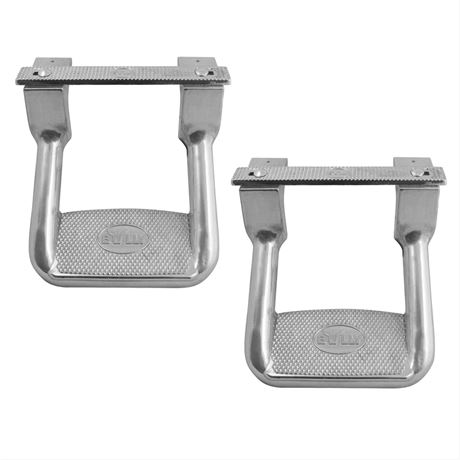 Bully AS-200 Polished Aluminum Universal Fit Truck Side Step Set of 2 For Chevy