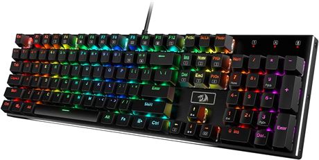 Redragon K556 RGB LED Backlit Wired Mechanical Gaming Keyboard