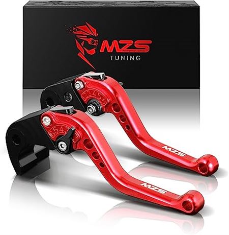 MZS Black Motorcycle Brake Clutch Levers