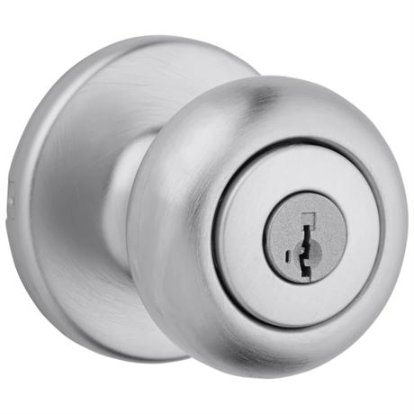 Kwikset Cove knob featuring Smartkey - Satin Nickel