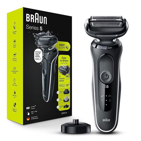 Braun Electric Razor for Men, Waterproof Foil Shaver, Series 5 5050cs