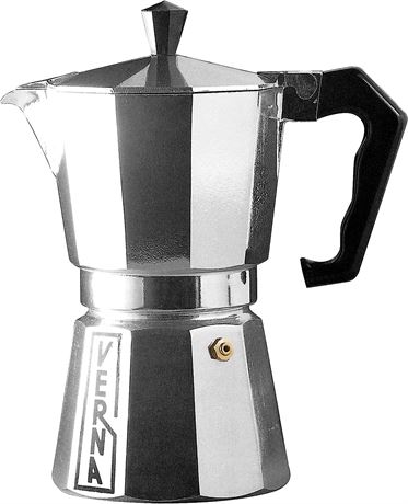 Verna VE03009 9-Cup Verna Aluminum Stove Top Espresso Coffee Maker