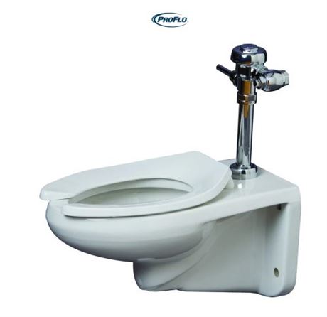 PROFLO GPF Toilet Bowl Only - Hand Lever (Model: PF1731WH)