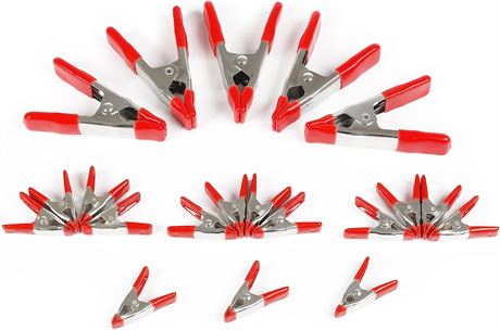 WORKPRO 20-Piece Steel Spring Clamp Set, 3/4" & 1" clamps