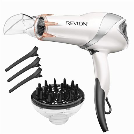 REVLON Infrared Hair Dryer | 1875 Watts of Maximum Shine, White