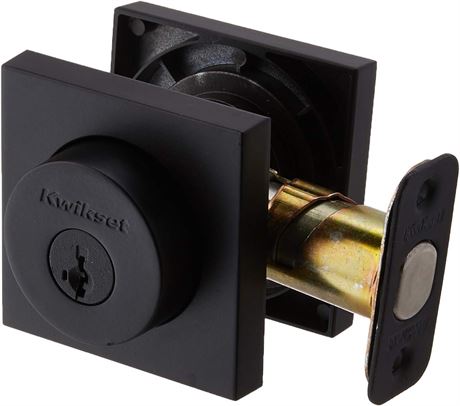 Kwikset 159SQT-S Halifax Double Cylinder Deadbolt, Iron Black