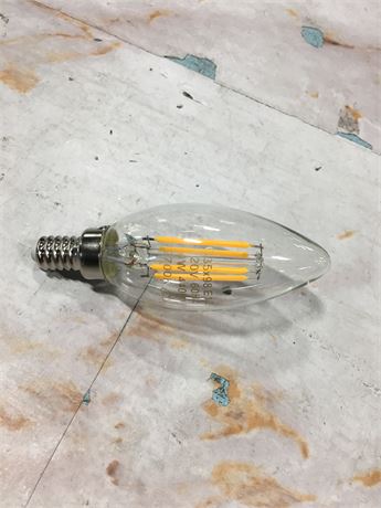 Bulb, c35x98 e12, 20v 60hz, 4w, 2700k