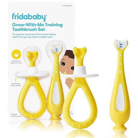 Frida Baby Grow-with-Me Training Toothbrush Set