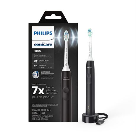 PHILIPS Sonicare 4100 Power Toothbrush, Rechargeable Electric Toothbrush