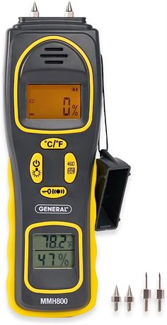 General Tools 4-in-1 Pin/Pinless Combo Moisture Meter #MMH800