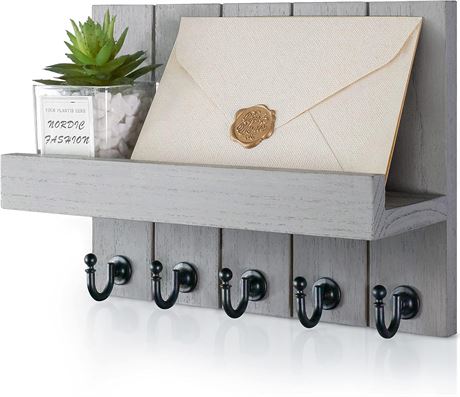 Decorative Key and Mail Holder for Wall