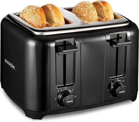 Proctor Silex 4 Slice Toaster with Extra Wide Slots for Bagels