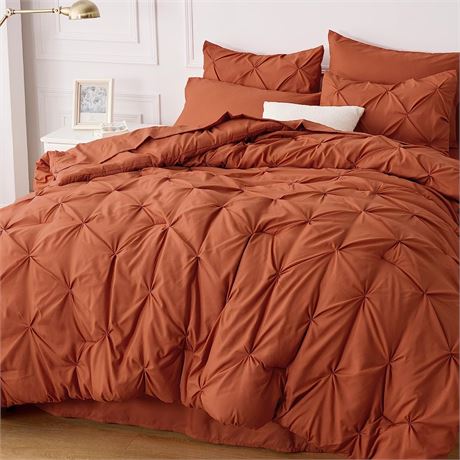 Bedsure Queen Comforter Set - Bed in a Bag Queen 7 Pieces