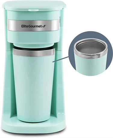 Elite Gourmet Single Serve Coffee Maker, Mint