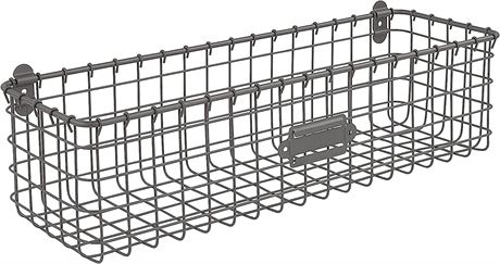 Spectrum Diversified Vintage Basket, Industrial Gray