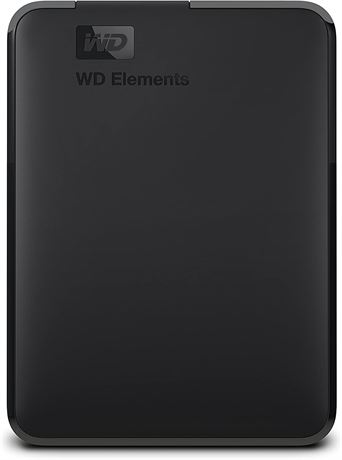 WD 5TB Elements Portable HDD, External Hard Drive, USB 3.0, WDBU6Y0050BBK-WESN