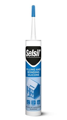 Selsil Clear 100% Silicone Sealant - Filling and Bonding Silicone Caulk