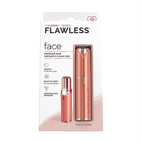 Finishing Touch Flawless Women's Painless Hair Remover, Coral Rose Gold