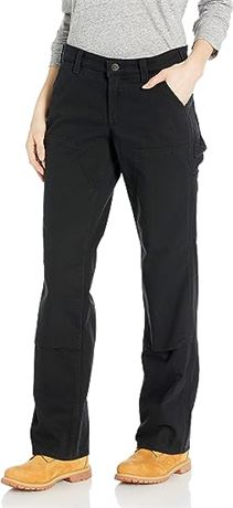 Carhartt Womens Rugged Flex Loose Fit Canvas Double-Front Work Pants, 8 Regular