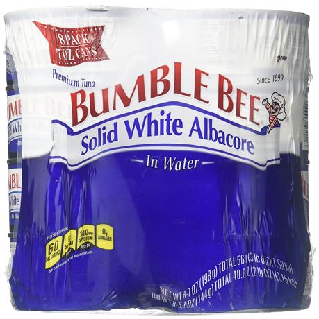 Bumble Bee Solid White Albacore, 7 Oz, Pack of 8