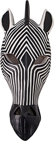 Design Toscano NG33503-Parent Tribal-Style Zebra Mask,Full Color