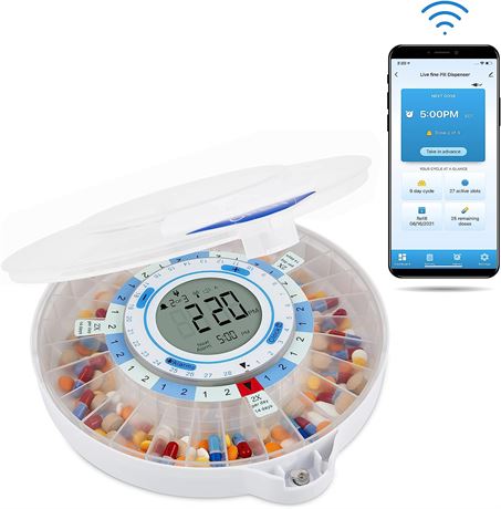 LiveFine Smart WiFi Automatic Pill Dispenser