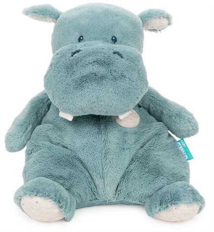 OH SO SNUGGLY HIPPO PLUSH, 12.5 IN - TEAL