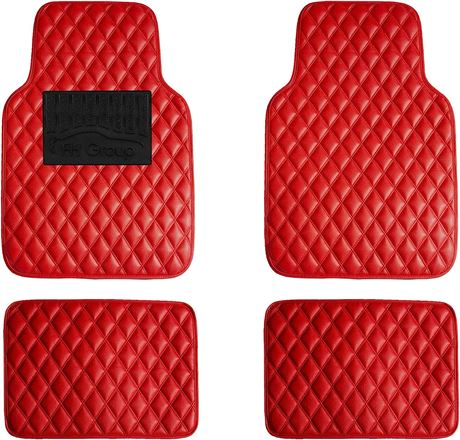 FH Group Floor Mats - Faux Leather Floor Mats for Cars, Model Unknown