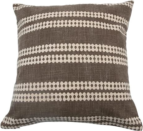 Bloomingville Rustic Decorative Stonewashed Cotton Square Throw Pillow 3 Pack