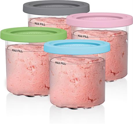 Ninja Creami Pints 4 Pack, Ice Cream Makers