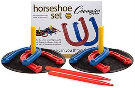 CHAMPION SPORT, Indoor/Outdoor Rubber Horseshoe Set