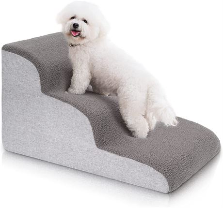 Uross Dog Stairs for Small Dogs- Dog Steps Stairs Ramps for Bed Couch,