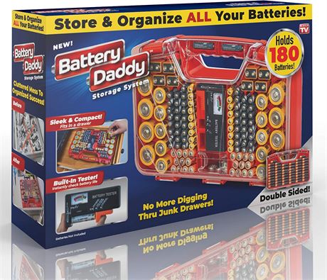 Ontel Battery Daddy - Battery Organizer Storage Case