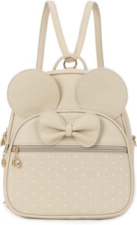 KL928 Girls Mini Backpack, Biege