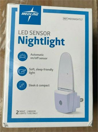 Medline White LED Night Light - 2 Ct