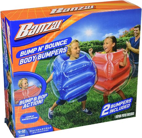 BANZAI: Bump N' Bounce Body Bumpers - 2 Pack - Red/Blue