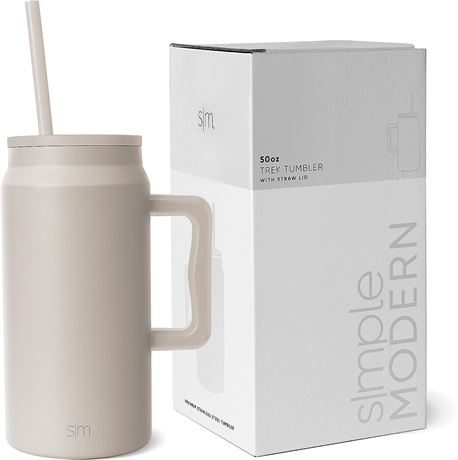 Simple Modern 50 oz Mug Tumbler with Handle and Straw Lid