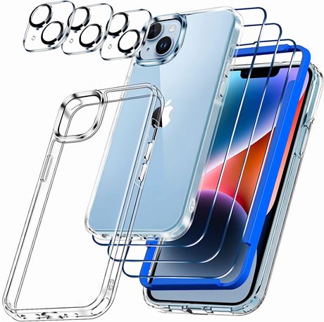 IMBZBK [10 in 1 for iPhone 14 Plus Case Clear