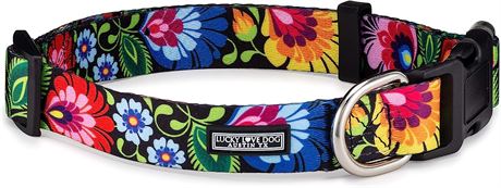 Lucky Love Dog Collars, Vivid Floral Dog Collar