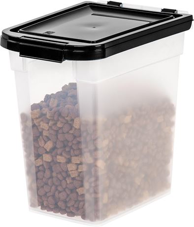 IRIS USA 10 Lbs / 12.75 Qt WeatherPro Airtight Pet Food Storage Container