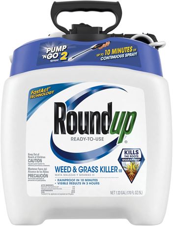 Roundup Ready-To-Use Weed & Grass Killer III -- with Pump 'N Go 2 Sprayer