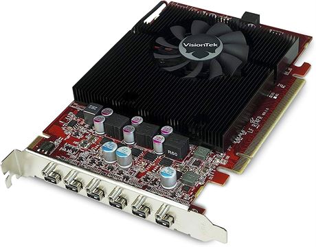 VisionTek Radeon 7750 2GB GDDR5 6 4k Monitor Graphics Card