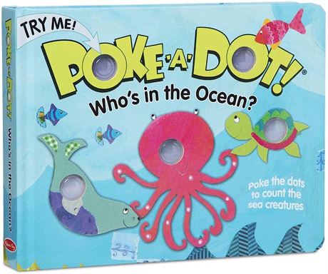 Melissa & Doug Children's Book - Poke-a-Dot: Who�s in the Ocean