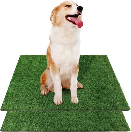 Fake Grass Dog Pee Pads - 2 Pack